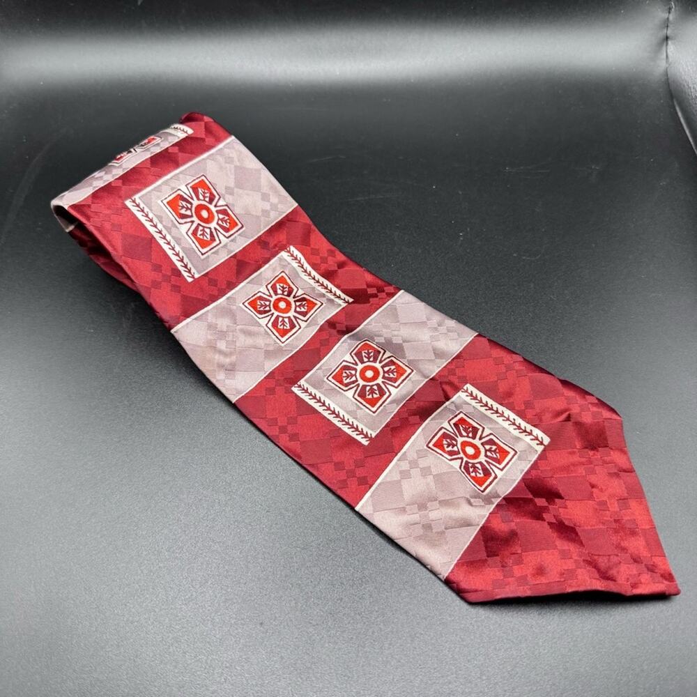 Vintage Men’s Art Deco Necktie Classic Retro Tie - Flaws / Stains